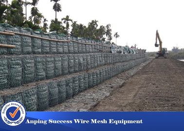 Trung Quốc Thép carbon mạ kẽm Dây lưới Gabion Hộp Galfan Chất liệu 10x12 Cm nhà cung cấp